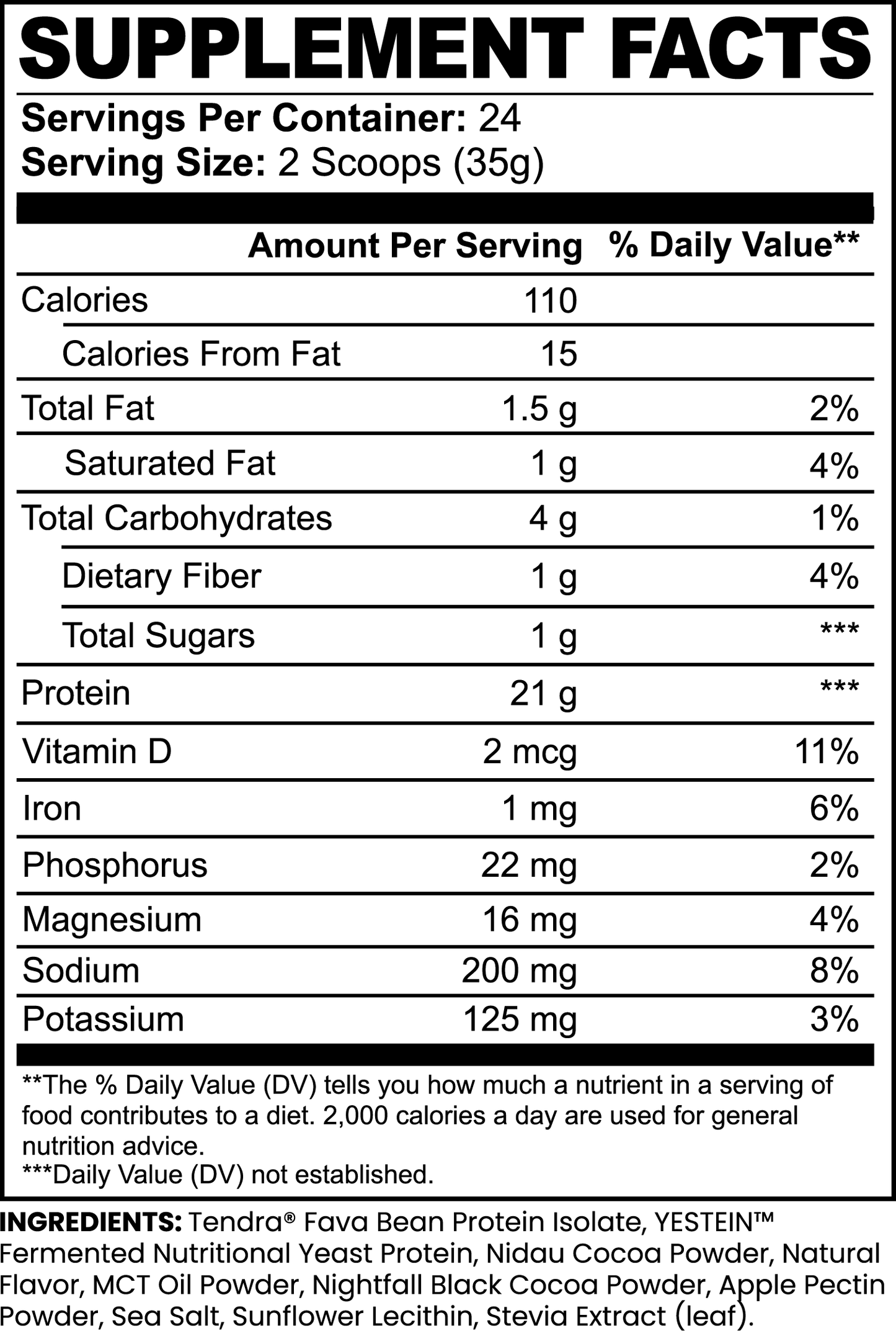 plant protein (chocolate)