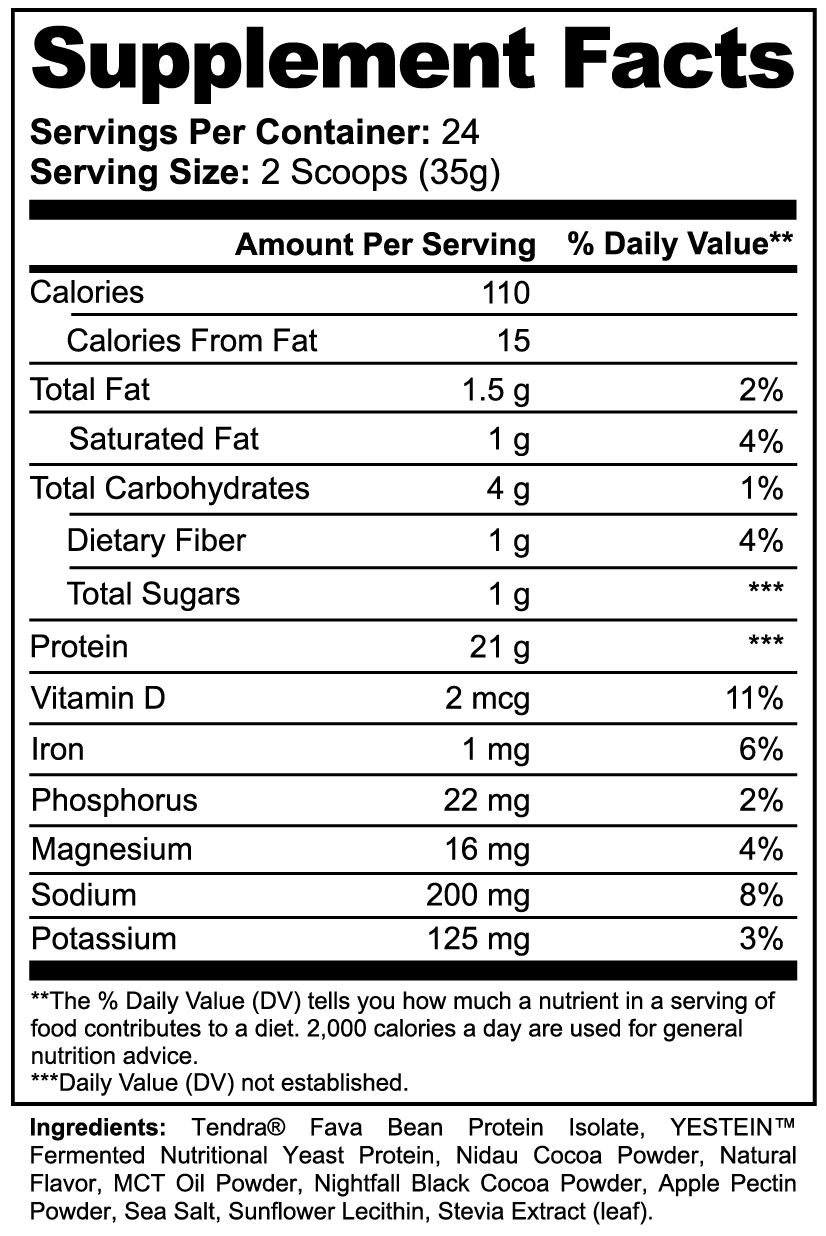 plant protein (chocolate)